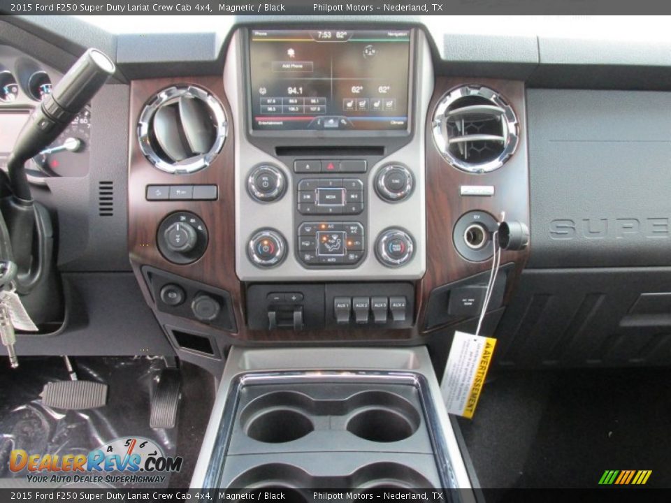 2015 Ford F250 Super Duty Lariat Crew Cab 4x4 Magnetic / Black Photo #30