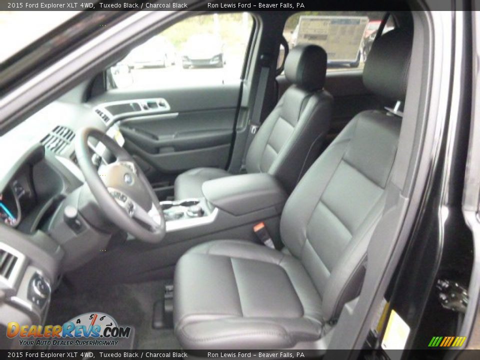 2015 Ford Explorer XLT 4WD Tuxedo Black / Charcoal Black Photo #10