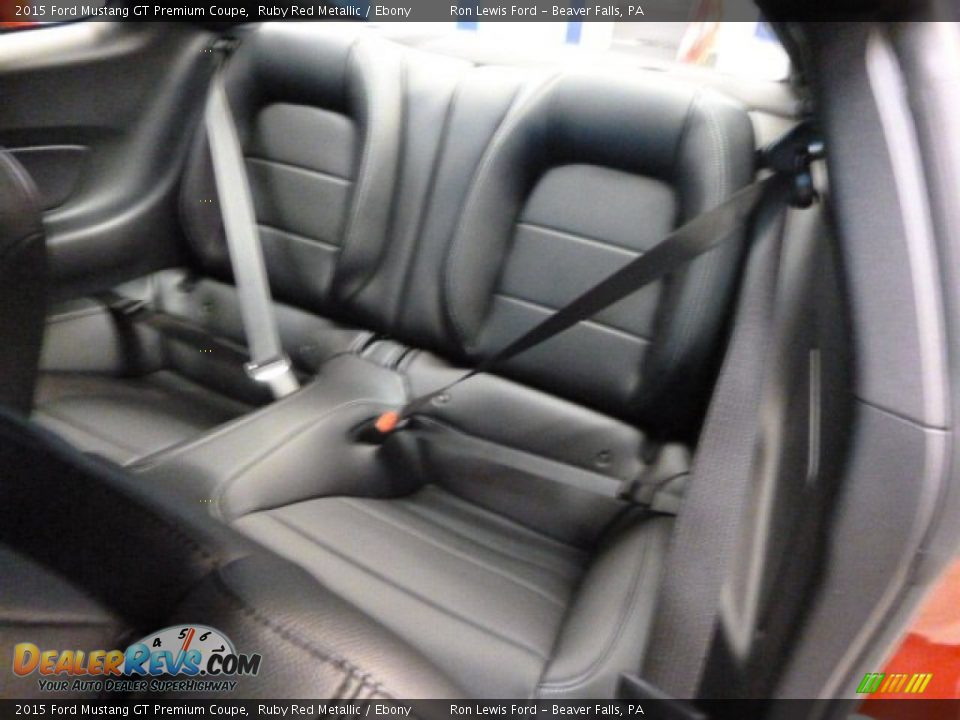 Rear Seat of 2015 Ford Mustang GT Premium Coupe Photo #9