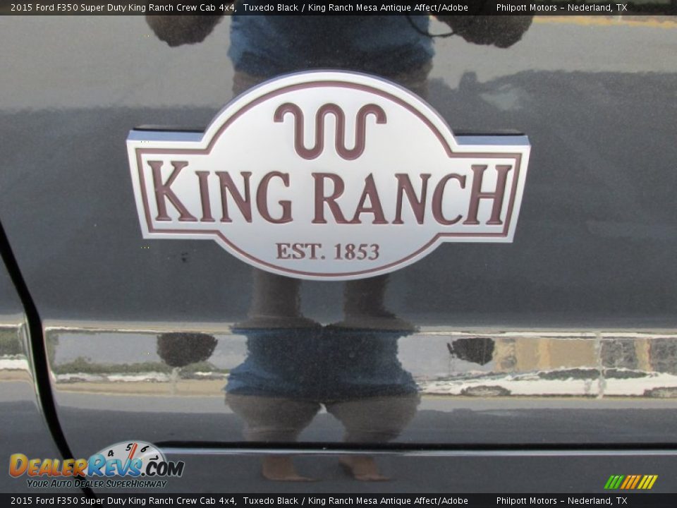 2015 Ford F350 Super Duty King Ranch Crew Cab 4x4 Tuxedo Black / King Ranch Mesa Antique Affect/Adobe Photo #15