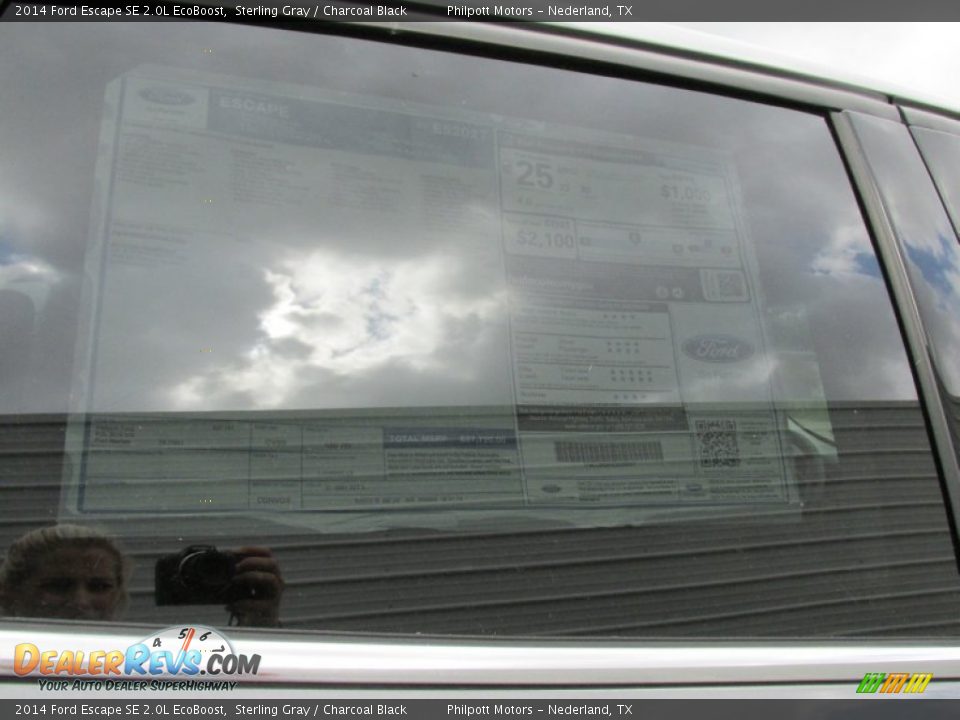 2014 Ford Escape SE 2.0L EcoBoost Sterling Gray / Charcoal Black Photo #33