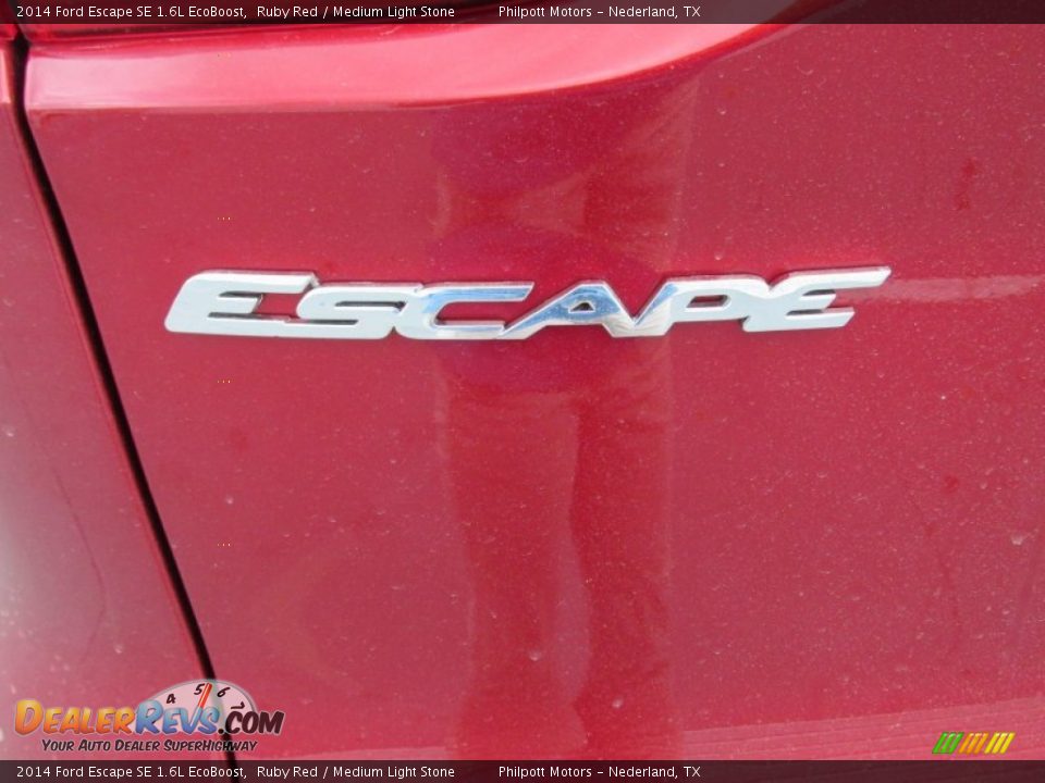 2014 Ford Escape SE 1.6L EcoBoost Ruby Red / Medium Light Stone Photo #13