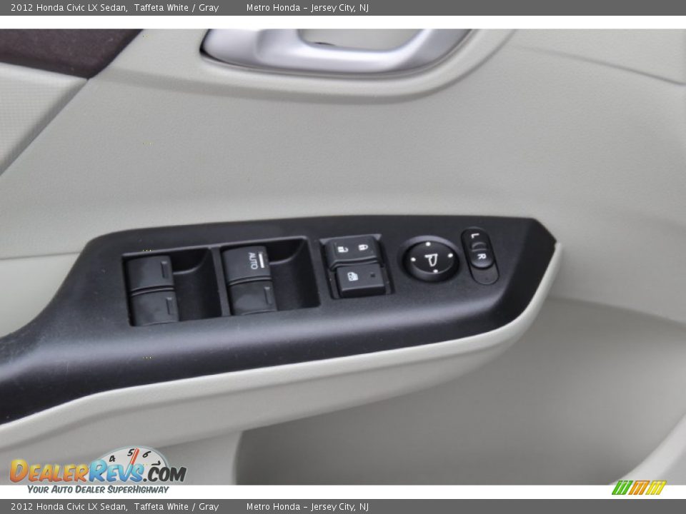 2012 Honda Civic LX Sedan Taffeta White / Gray Photo #10