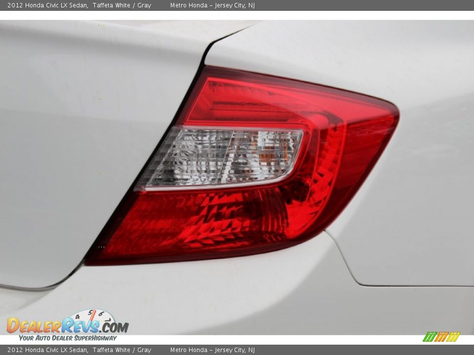 2012 Honda Civic LX Sedan Taffeta White / Gray Photo #23