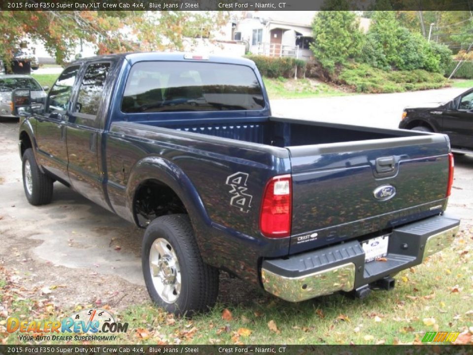 2015 Ford F350 Super Duty XLT Crew Cab 4x4 Blue Jeans / Steel Photo #2