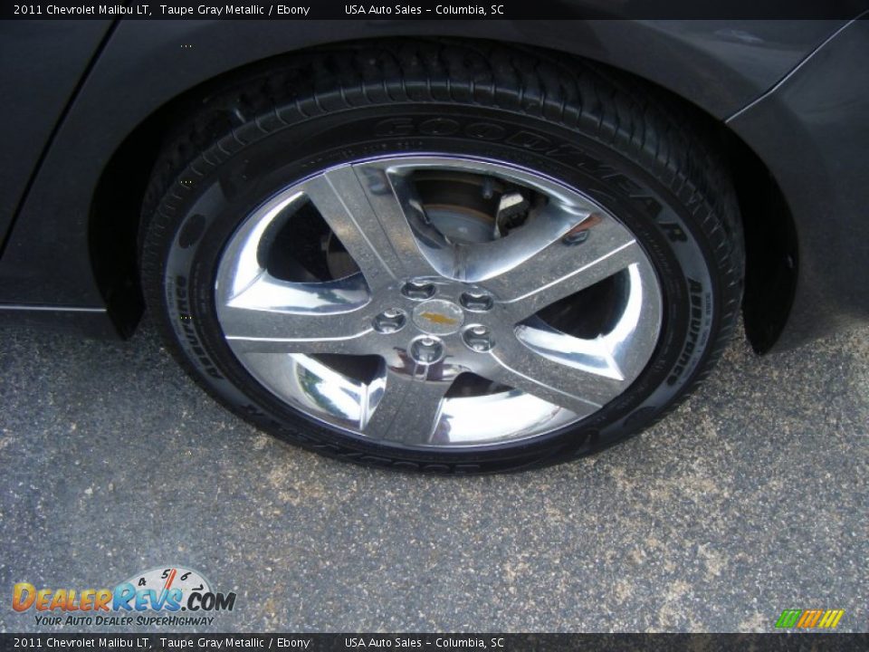 2011 Chevrolet Malibu LT Taupe Gray Metallic / Ebony Photo #7
