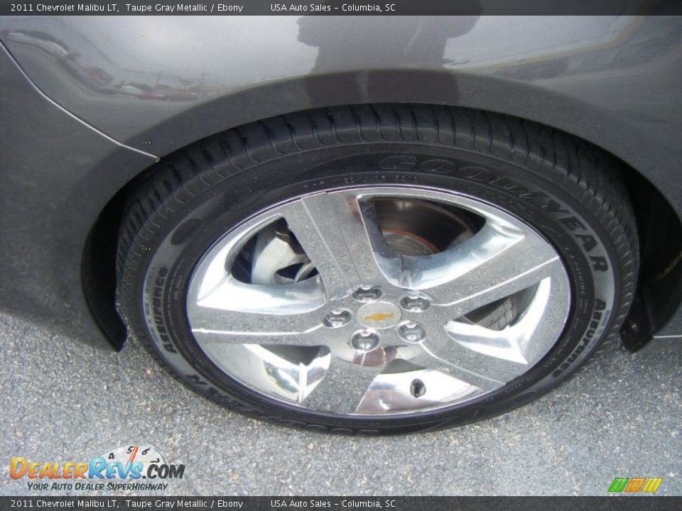 2011 Chevrolet Malibu LT Taupe Gray Metallic / Ebony Photo #8