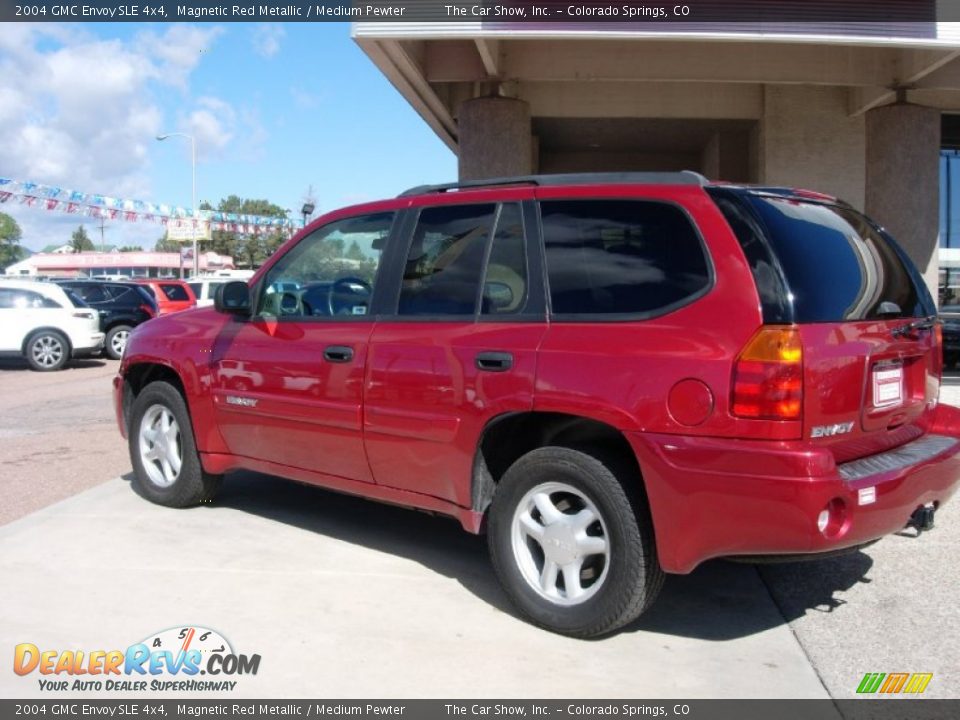 2004 GMC Envoy SLE 4x4 Magnetic Red Metallic / Medium Pewter Photo #3