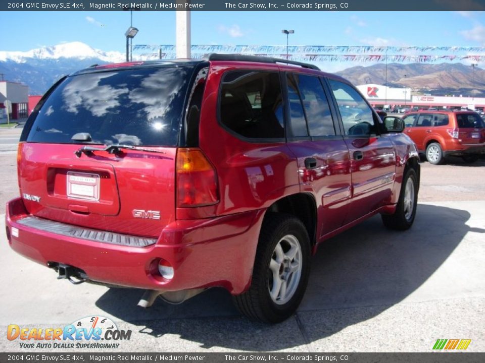 2004 GMC Envoy SLE 4x4 Magnetic Red Metallic / Medium Pewter Photo #5