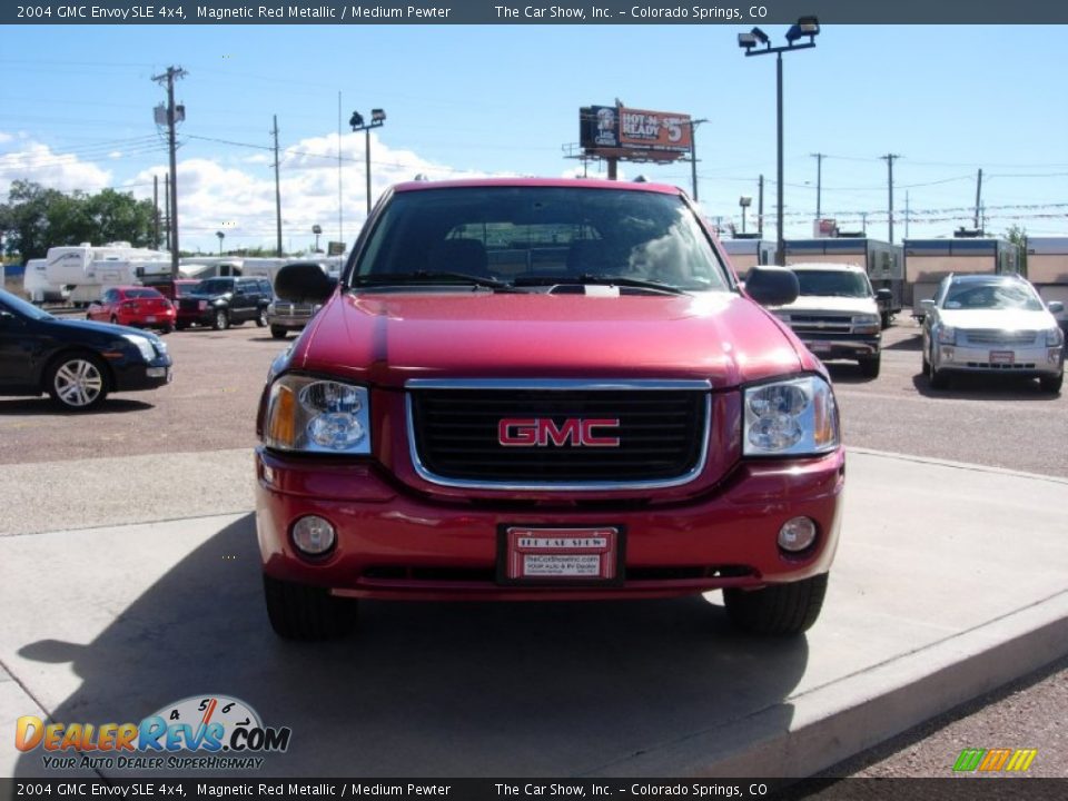 2004 GMC Envoy SLE 4x4 Magnetic Red Metallic / Medium Pewter Photo #8