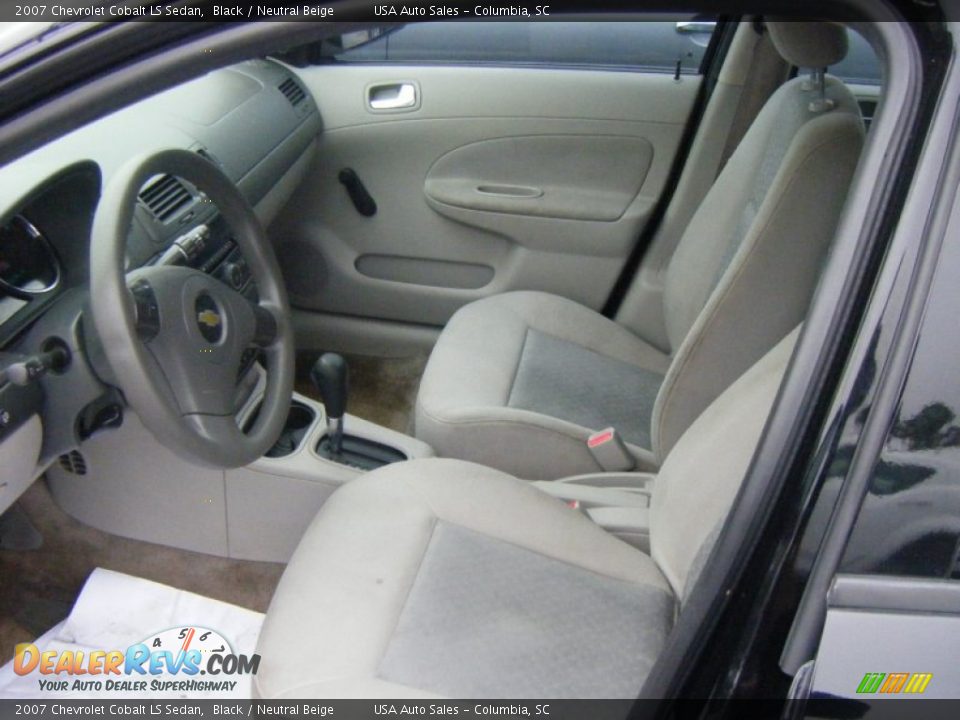2007 Chevrolet Cobalt LS Sedan Black / Neutral Beige Photo #10