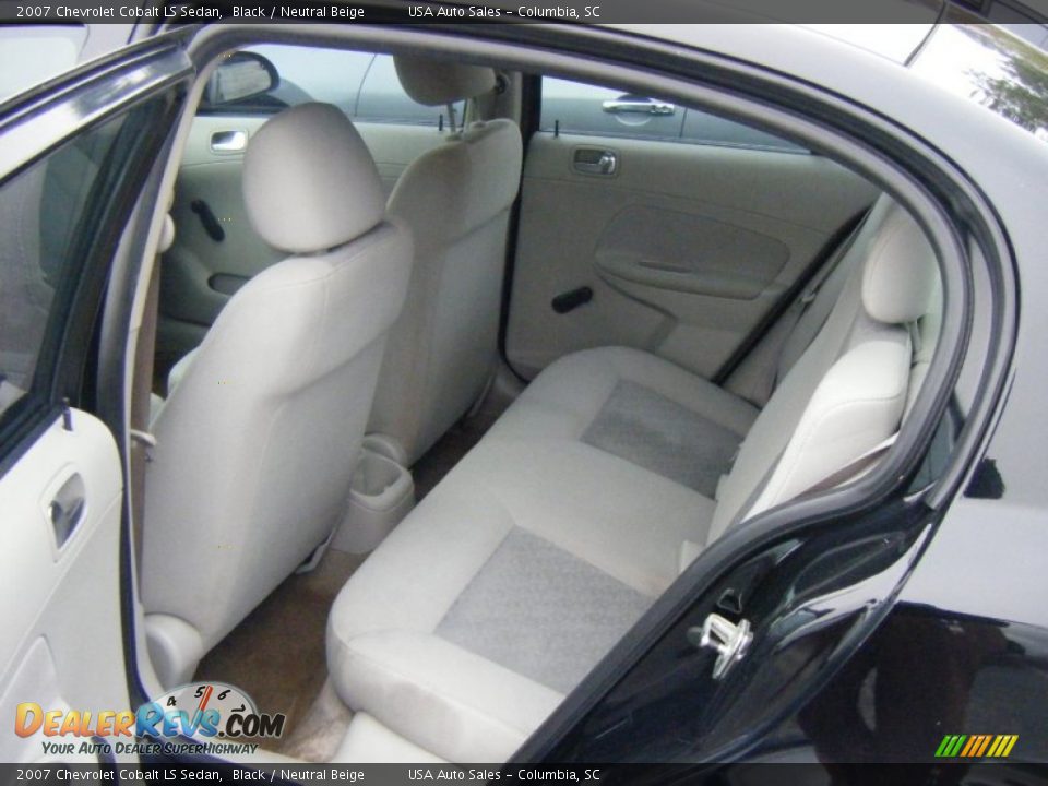 2007 Chevrolet Cobalt LS Sedan Black / Neutral Beige Photo #14