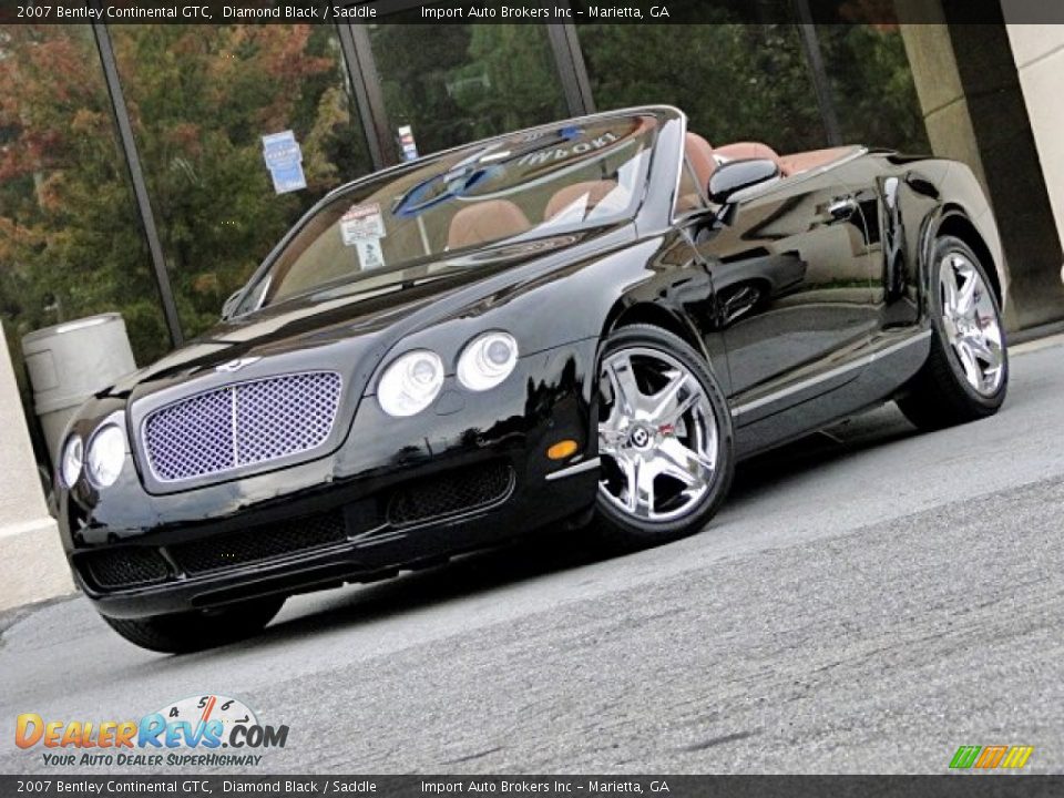2007 Bentley Continental GTC Diamond Black / Saddle Photo #1