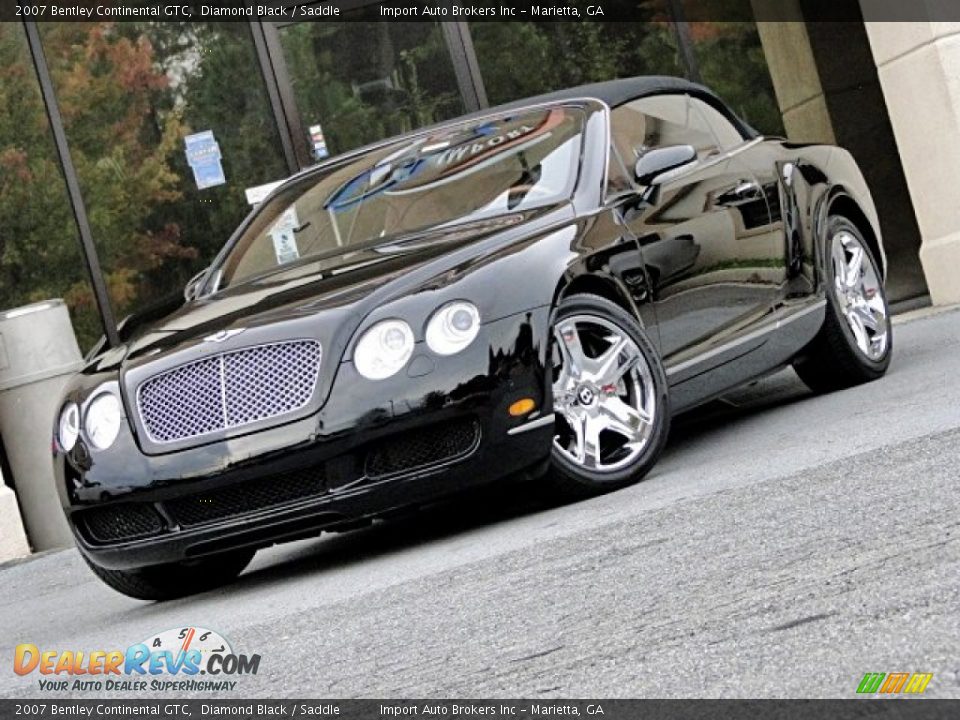 2007 Bentley Continental GTC Diamond Black / Saddle Photo #2