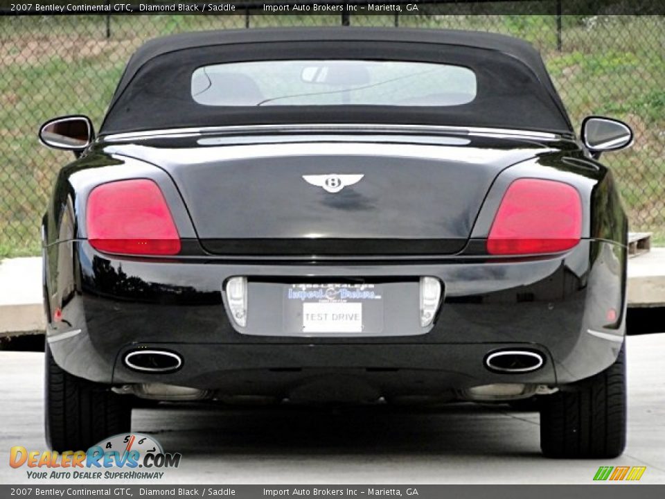 2007 Bentley Continental GTC Diamond Black / Saddle Photo #12
