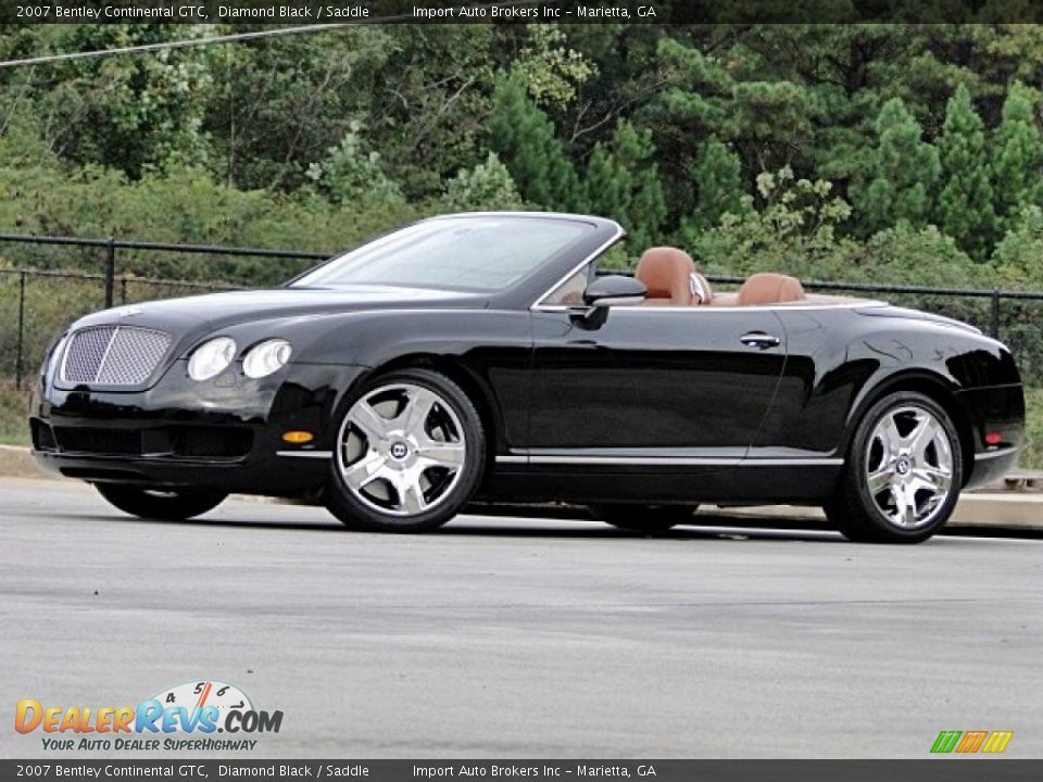2007 Bentley Continental GTC Diamond Black / Saddle Photo #16