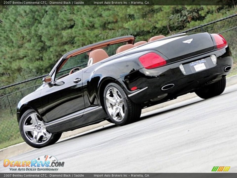 2007 Bentley Continental GTC Diamond Black / Saddle Photo #21