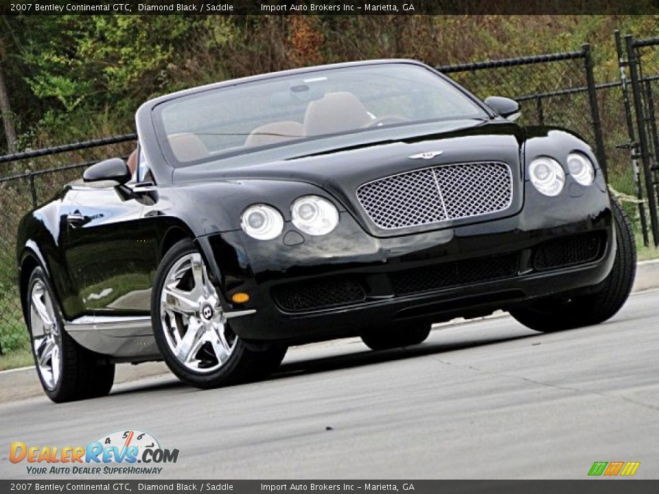 2007 Bentley Continental GTC Diamond Black / Saddle Photo #29