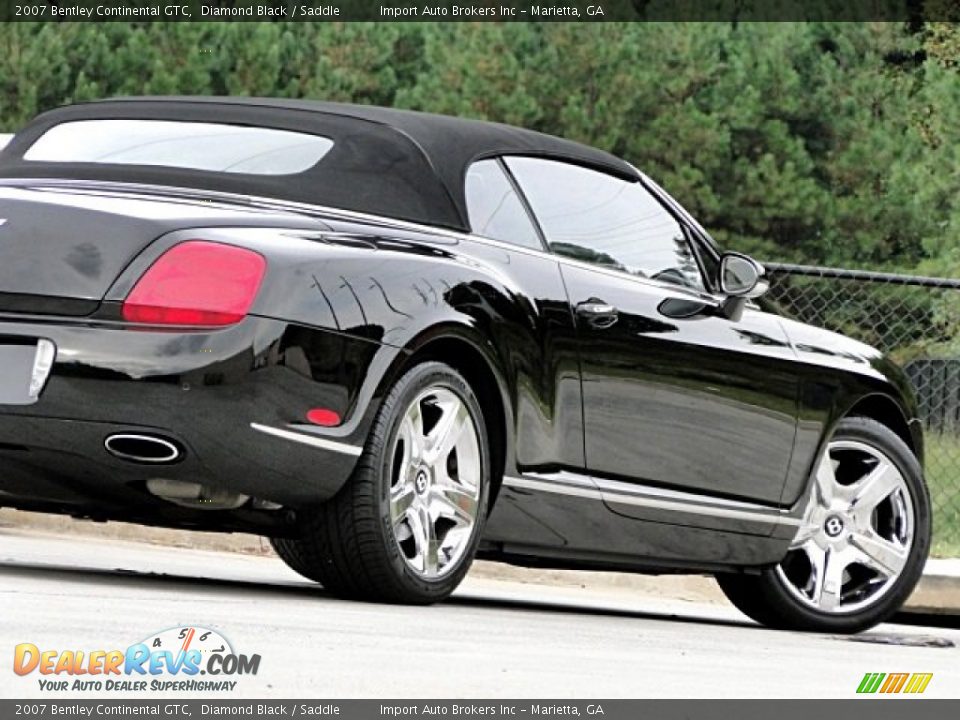 2007 Bentley Continental GTC Diamond Black / Saddle Photo #32