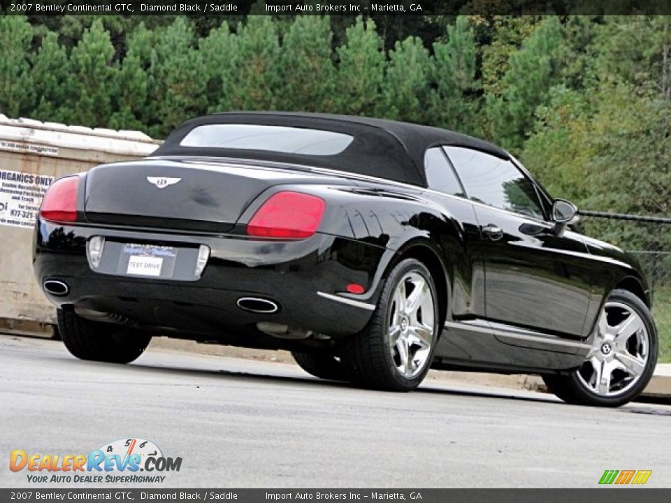 2007 Bentley Continental GTC Diamond Black / Saddle Photo #33