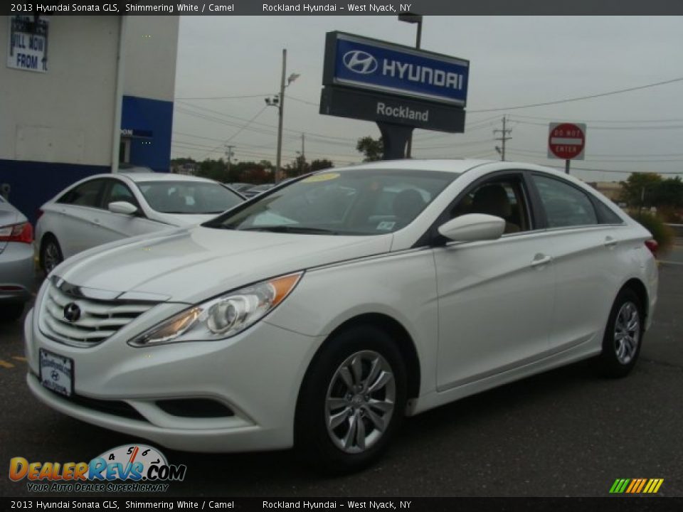 2013 Hyundai Sonata GLS Shimmering White / Camel Photo #1
