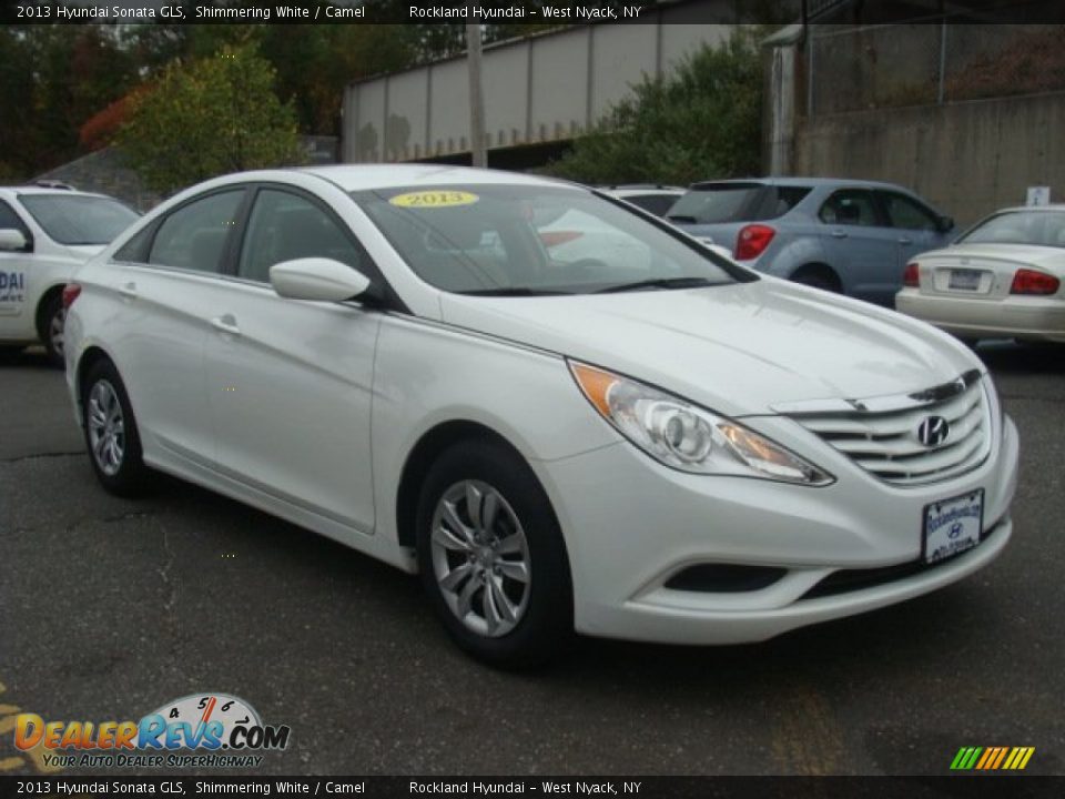 2013 Hyundai Sonata GLS Shimmering White / Camel Photo #3