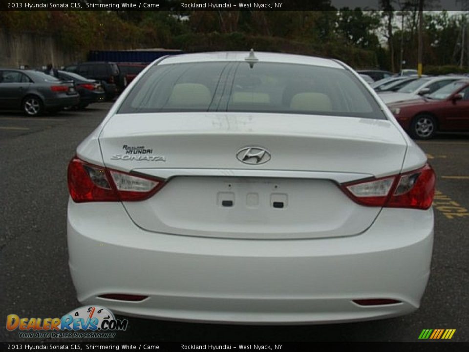 2013 Hyundai Sonata GLS Shimmering White / Camel Photo #5