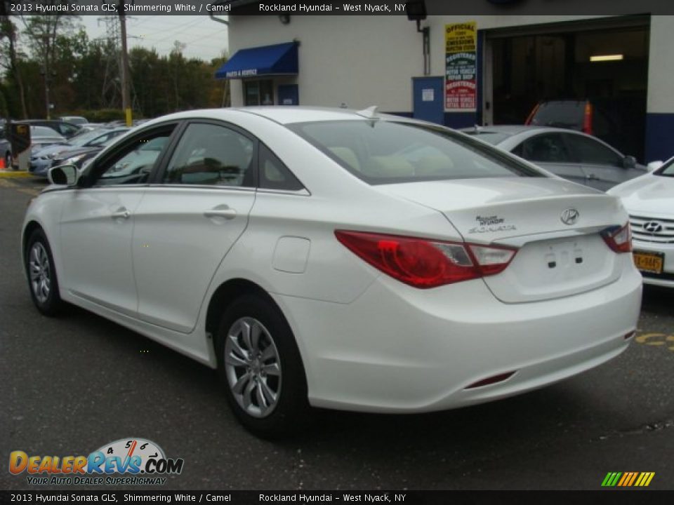 2013 Hyundai Sonata GLS Shimmering White / Camel Photo #6