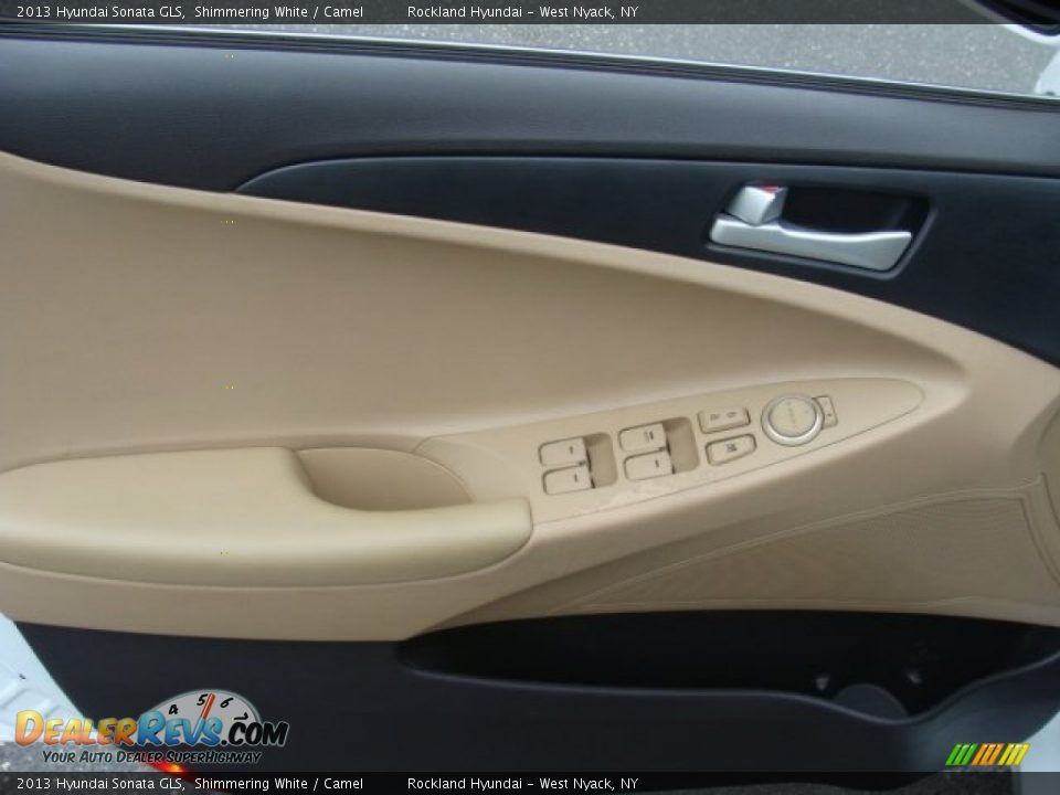2013 Hyundai Sonata GLS Shimmering White / Camel Photo #7