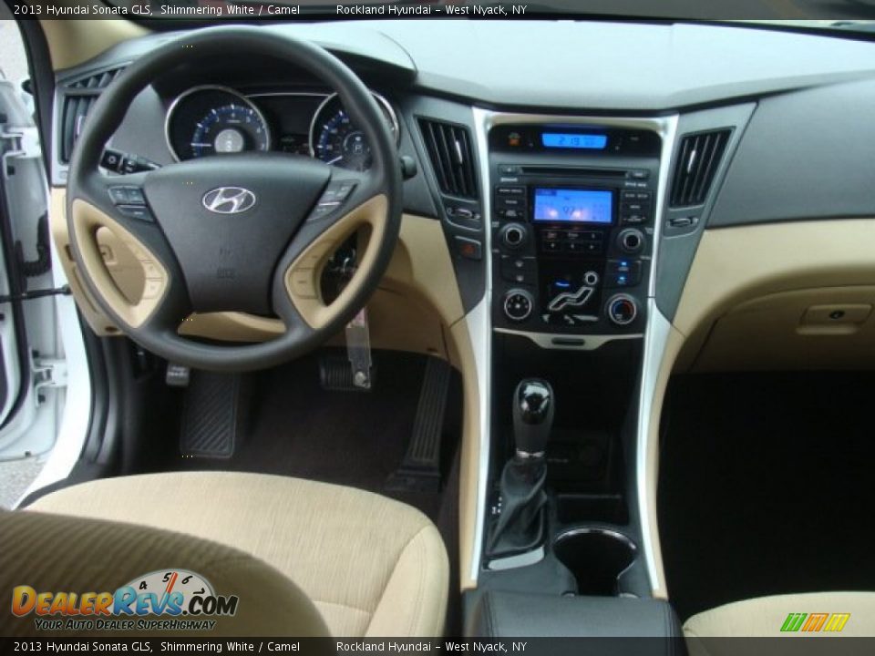 2013 Hyundai Sonata GLS Shimmering White / Camel Photo #11