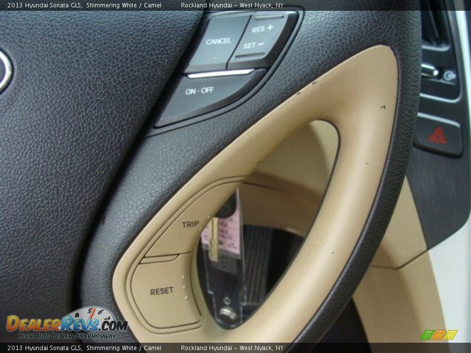 2013 Hyundai Sonata GLS Shimmering White / Camel Photo #15