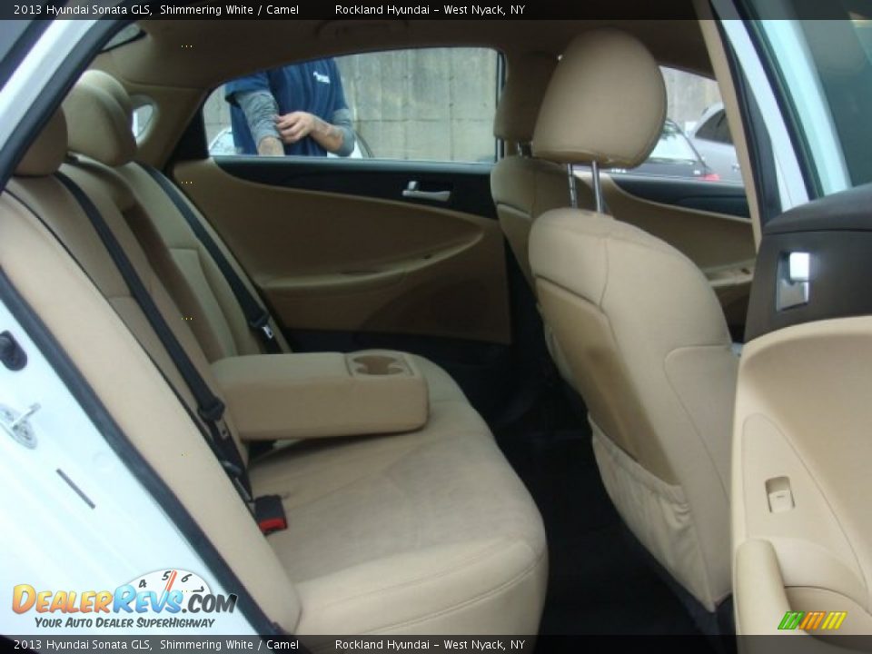 2013 Hyundai Sonata GLS Shimmering White / Camel Photo #23