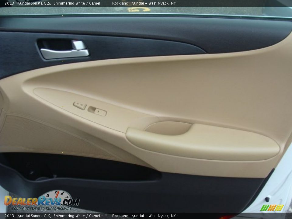 2013 Hyundai Sonata GLS Shimmering White / Camel Photo #24