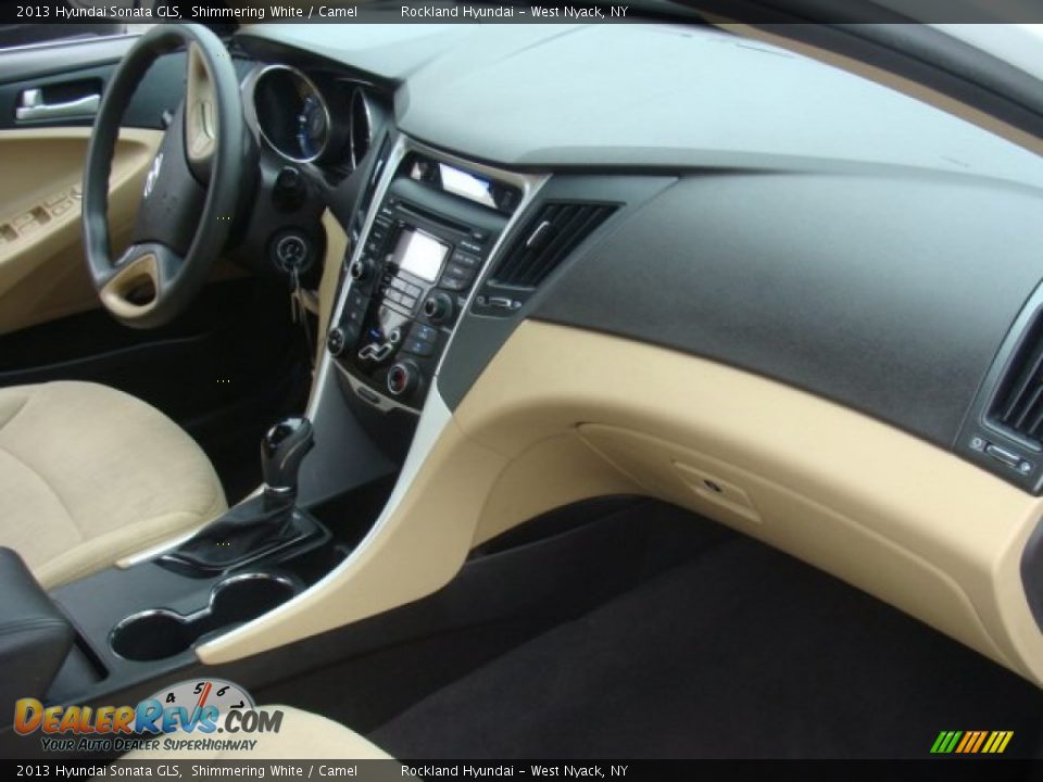 2013 Hyundai Sonata GLS Shimmering White / Camel Photo #25
