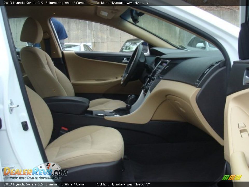 2013 Hyundai Sonata GLS Shimmering White / Camel Photo #26