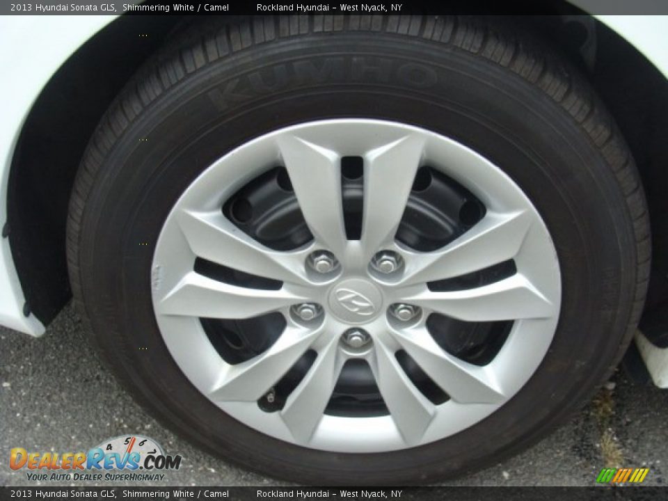 2013 Hyundai Sonata GLS Shimmering White / Camel Photo #27