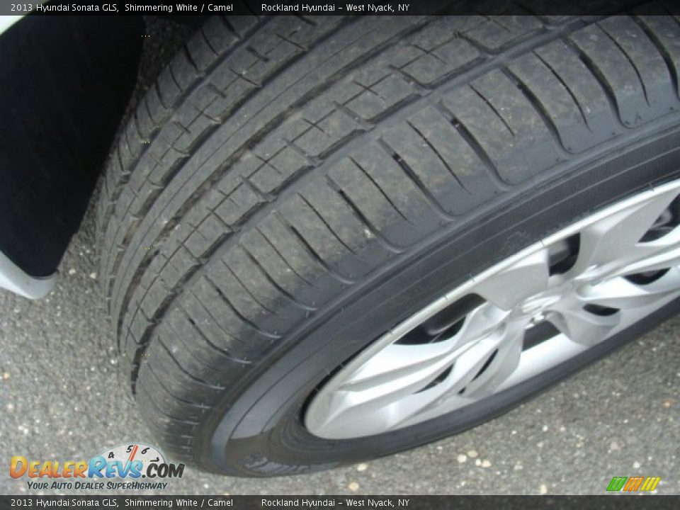 2013 Hyundai Sonata GLS Shimmering White / Camel Photo #28
