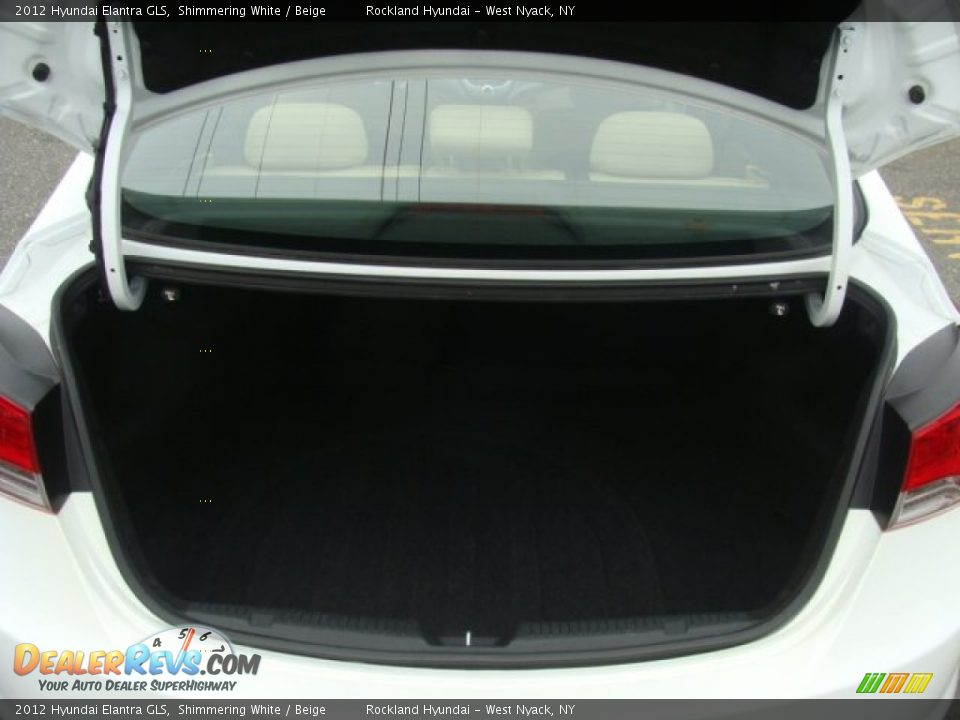 2012 Hyundai Elantra GLS Shimmering White / Beige Photo #19
