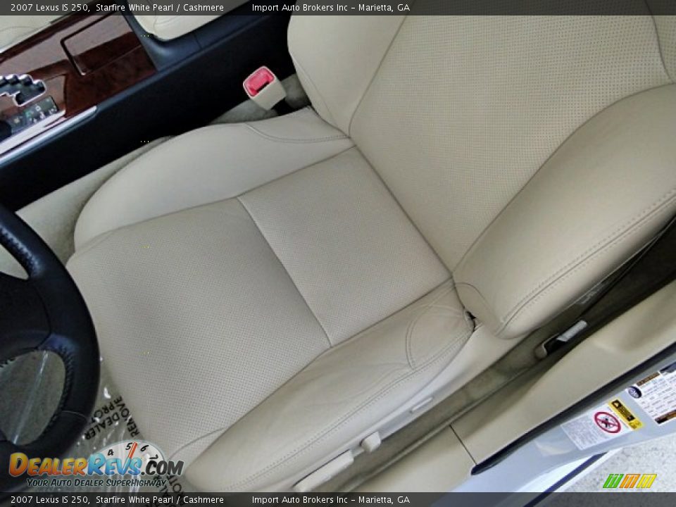 2007 Lexus IS 250 Starfire White Pearl / Cashmere Photo #13