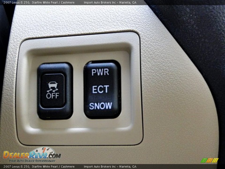 2007 Lexus IS 250 Starfire White Pearl / Cashmere Photo #16