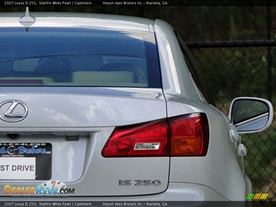 2007 Lexus IS 250 Starfire White Pearl / Cashmere Photo #21