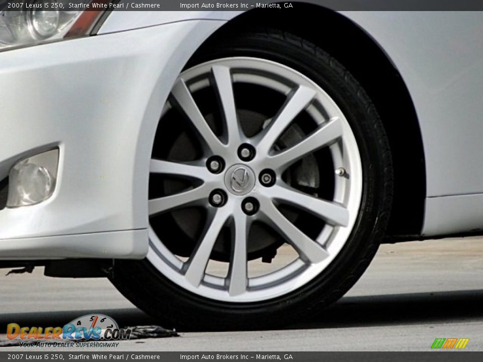 2007 Lexus IS 250 Starfire White Pearl / Cashmere Photo #24
