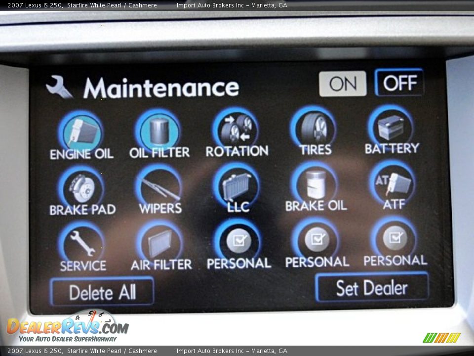 2007 Lexus IS 250 Starfire White Pearl / Cashmere Photo #30