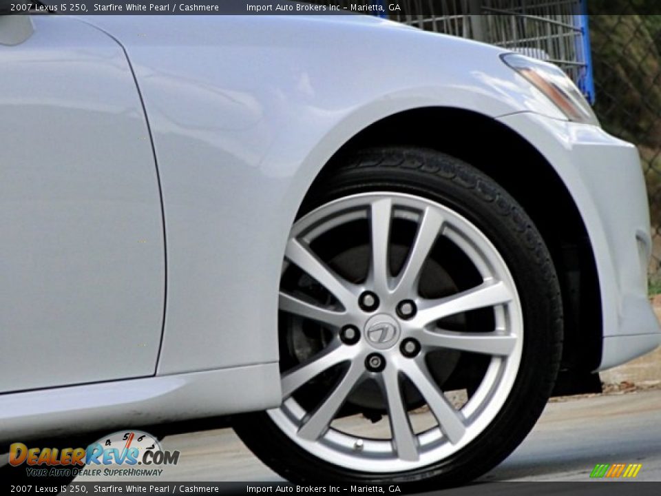 2007 Lexus IS 250 Starfire White Pearl / Cashmere Photo #34