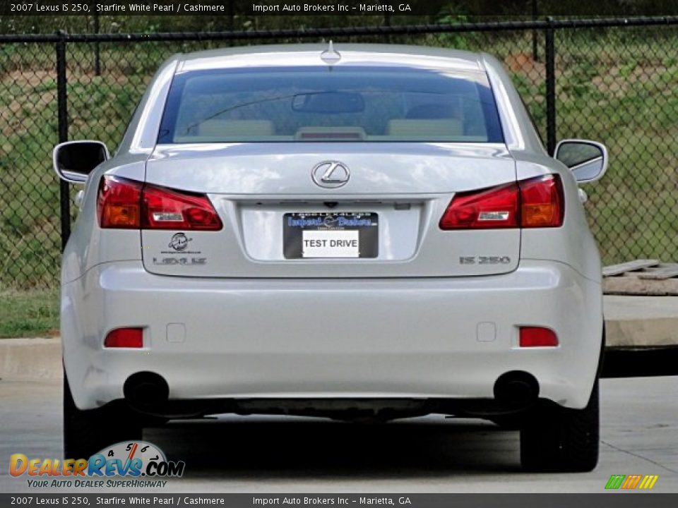 2007 Lexus IS 250 Starfire White Pearl / Cashmere Photo #36