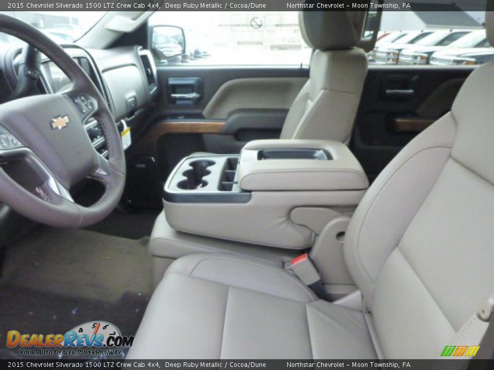 Front Seat of 2015 Chevrolet Silverado 1500 LTZ Crew Cab 4x4 Photo #10