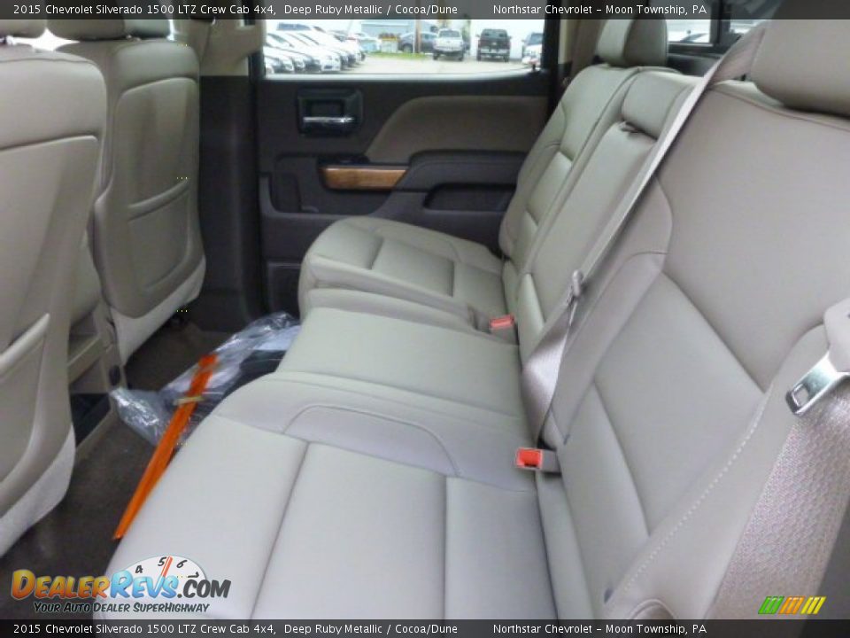 Rear Seat of 2015 Chevrolet Silverado 1500 LTZ Crew Cab 4x4 Photo #11