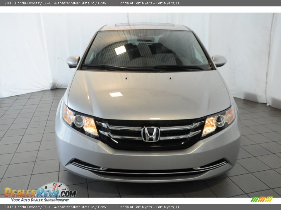 2015 Honda Odyssey EX-L Alabaster Silver Metallic / Gray Photo #2