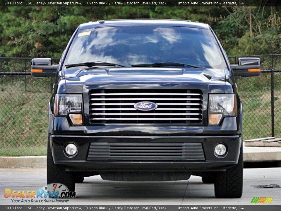 2010 Ford F150 Harley-Davidson SuperCrew Tuxedo Black / Harley Davidson Lava Red/Black Photo #6