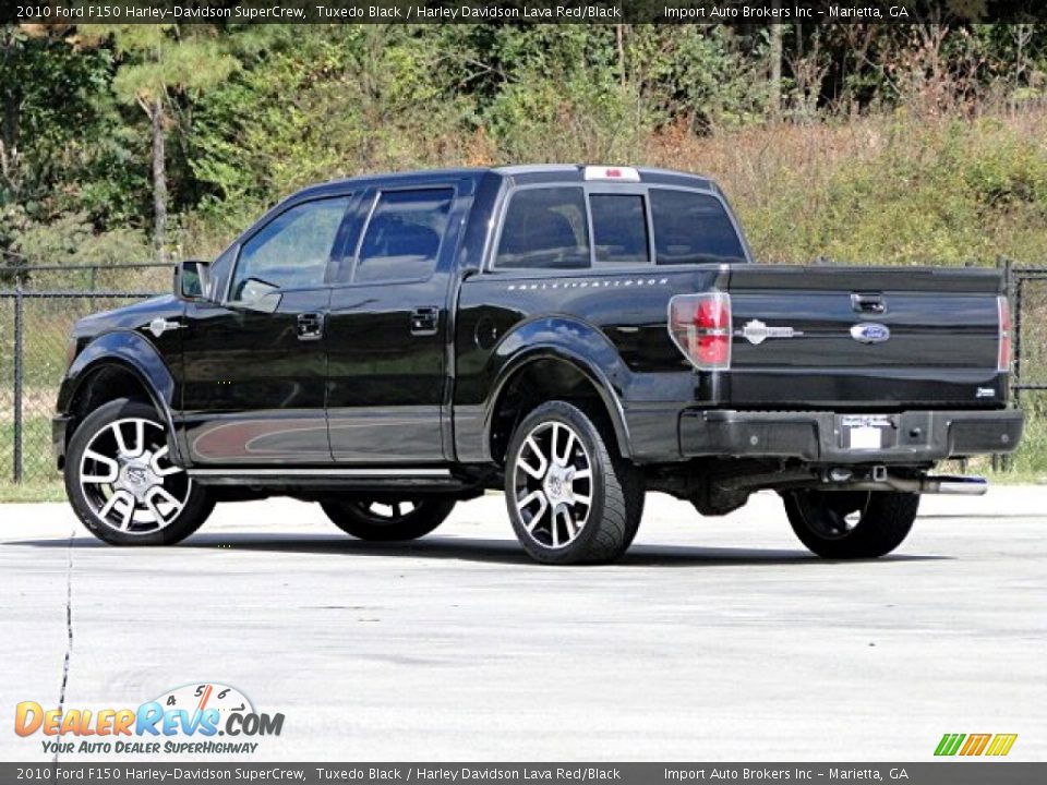 2010 Ford F150 Harley-Davidson SuperCrew Tuxedo Black / Harley Davidson Lava Red/Black Photo #8